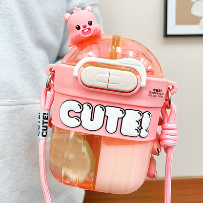CUTE Double Sipper Bottle 700 ml