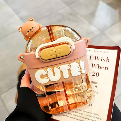 CUTE Double Sipper Bottle 700 ml