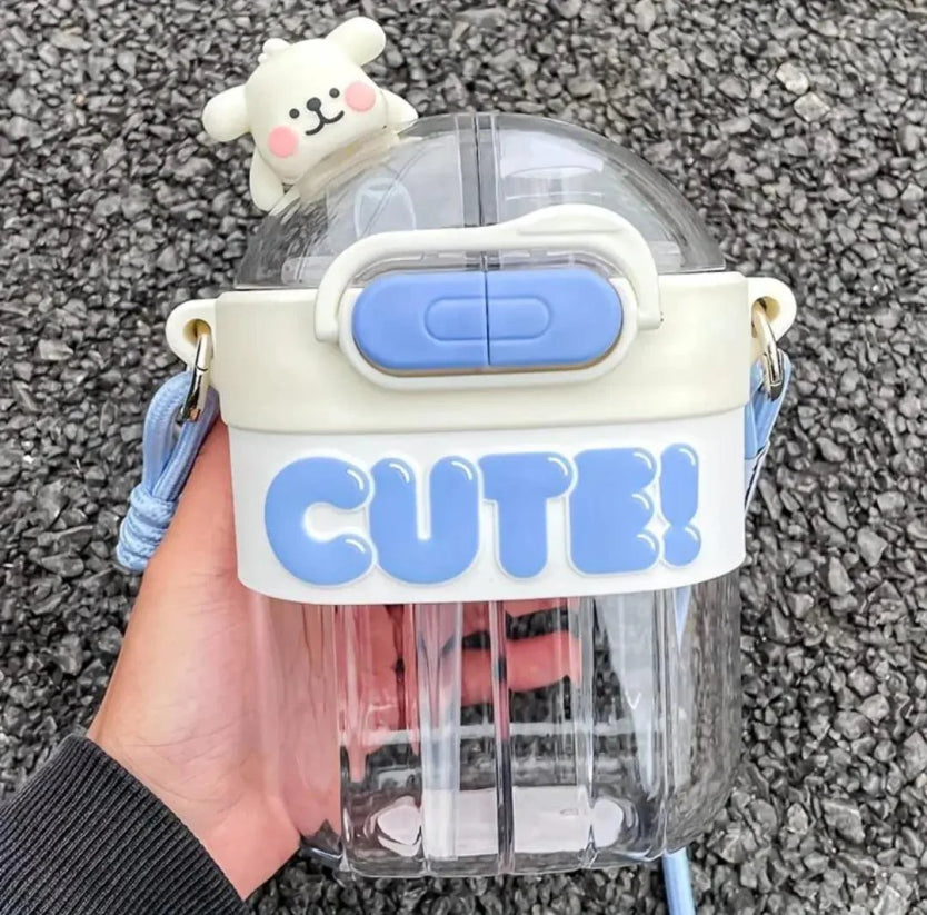 CUTE Double Sipper Bottle 700 ml