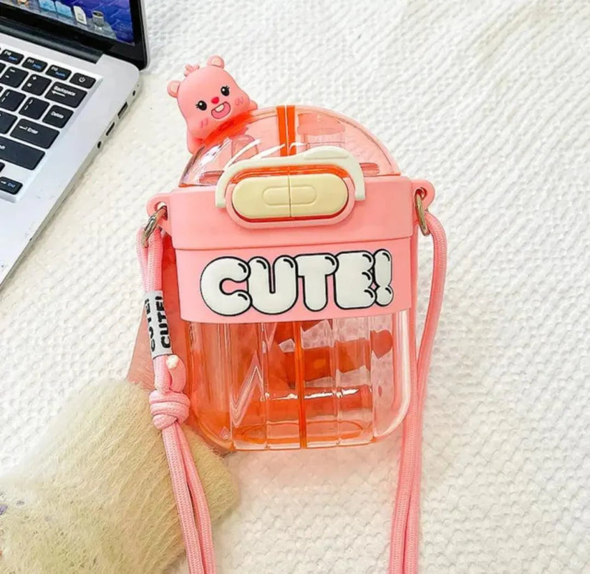 CUTE Double Sipper Bottle 700 ml