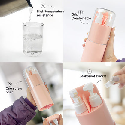 6-in-1 Travel Kit – Compact, Leak-Proof Organizer